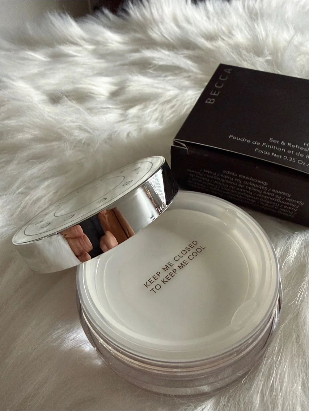 BECCA Hydra-Mist Set & Refresh Powder — Black Compact Case